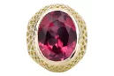 Vintage style Ring Ruby 14K Yellow gold vrc089y